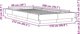 vidaXL Rama lozka, szarosc betonu, 100x200 cm, material drewnopochodny