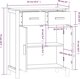 vidaXL Szafka, czarna, 62x38x75 cm, material drewnopochodny