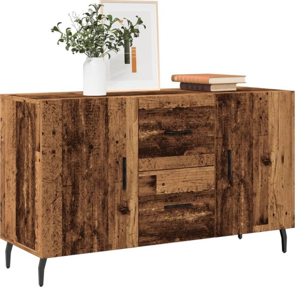 vidaXL Komoda, stare drewno, 100x36x60 cm, material drewnopochodny