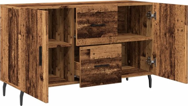 vidaXL Komoda, stare drewno, 100x36x60 cm, material drewnopochodny