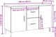 vidaXL Komoda, stare drewno, 100x36x60 cm, material drewnopochodny