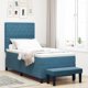 vidaXL Κρεβάτι Box Spring 100x200 cm βελούδο σκούρο μπλε