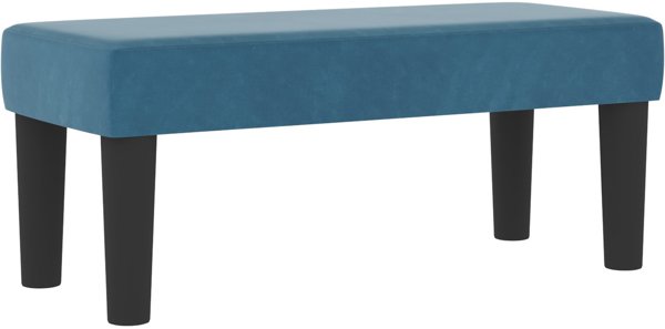 vidaXL Κρεβάτι Box Spring 100x200 cm βελούδο σκούρο μπλε