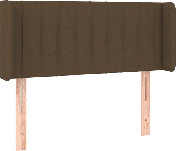 vidaXL Κεφαλάρι uszak, σκούρο καφέ, 103x16x78/88 εκ, ύφασμα