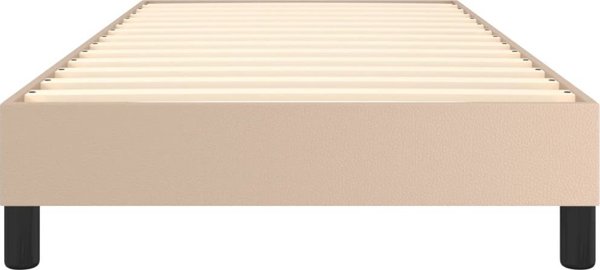 vidaXL Κρεβάτι continental, καπουτσίνο, 100x200 εκ με τεχνητό δέρμα