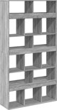 vidaXL Ράφι, σε χρώμα γκρι δρυ Sonoma, 100x33x187,5 εκ.