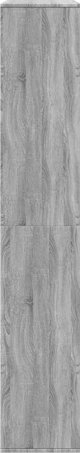 vidaXL Ράφι, σε χρώμα γκρι δρυ Sonoma, 100x33x187,5 εκ.