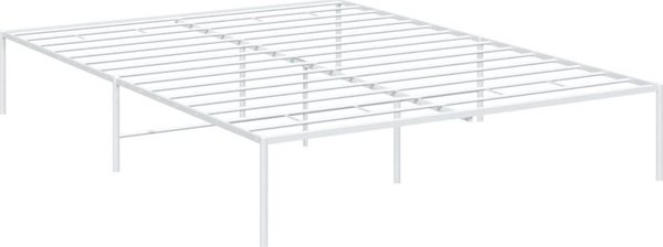 vidaXL Μεταλλικός σκελετός κρεβατιού, λευκός, 160x200 εκ.