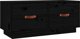 vidaXL vidaXL Szafka pod TV, czarna, 80x34x35 cm, lite drewno sosnowe