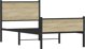 vidaXL μεταλλική βάση κρεβατιού δρυς sonoma 75x190 εκ.
