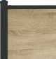 vidaXL μεταλλική βάση κρεβατιού δρυς sonoma 75x190 εκ.