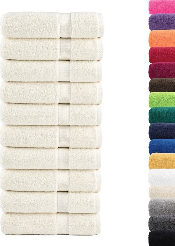vidaXL Πετσέτες premium SOLUND 10 τεμ., 100x150 cm, 600 g/m²