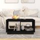 vidaXL vidaXL Stolik kawowy, czarny, 80x50x40 cm, lite drewno sosnowe