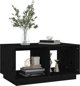 vidaXL vidaXL Stolik kawowy, czarny, 80x50x40 cm, lite drewno sosnowe