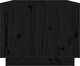 vidaXL vidaXL Stolik kawowy, czarny, 80x50x40 cm, lite drewno sosnowe