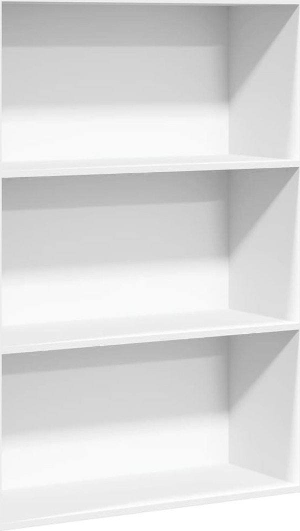 vidaXL Βιβλιοθήκη, λευκή, 80x30x114 cm, υλικό από ξύλο μοριοσανίδας