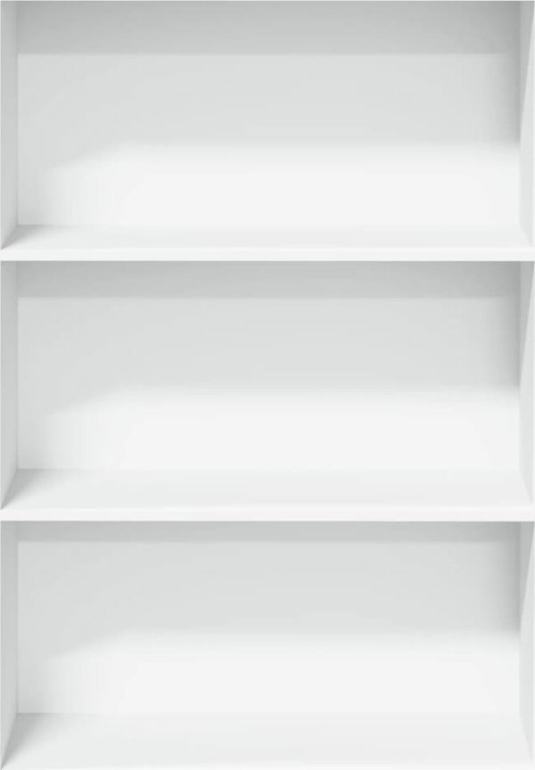 vidaXL Βιβλιοθήκη, λευκή, 80x30x114 cm, υλικό από ξύλο μοριοσανίδας