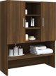 vidaXL Ντουλάπι για πλυντήριο, καφέ δρυς, 70,5x25,5x90 εκ