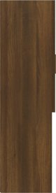 vidaXL Ντουλάπι για πλυντήριο, καφέ δρυς, 70,5x25,5x90 εκ