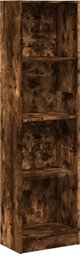 vidaXL Ράφι smoky oak, 40x24x176 cm, υλικό ξυλώδους προέλευσης