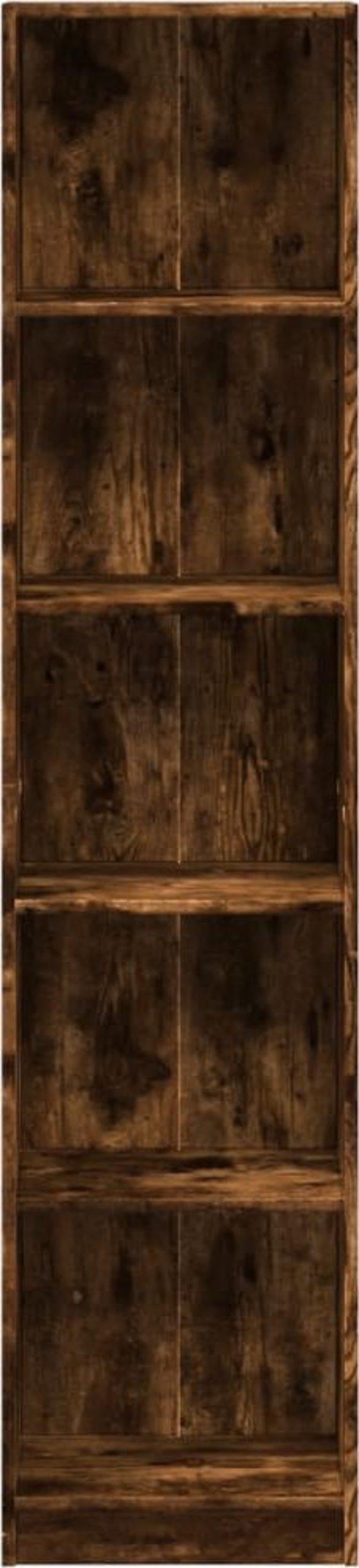 vidaXL Ράφι smoky oak, 40x24x176 cm, υλικό ξυλώδους προέλευσης