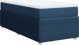 vidaXL Κρεβάτι Continental με στρώμα, μπλε ύφασμα, 100x200 cm