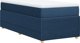 vidaXL Κρεβάτι Continental με στρώμα, μπλε ύφασμα, 100x200 cm
