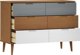 vidaXL Komoda, Καφέ, 113x40x80 εκ, Μασίφ Πεύκο