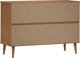 vidaXL Komoda, Καφέ, 113x40x80 εκ, Μασίφ Πεύκο
