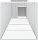 vidaXL Κλωβός για κοτόπουλα, γκρίζος, 500x91x100 cm, ατσάλι
