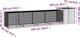 vidaXL Κλωβός για κοτόπουλα, γκρίζος, 500x91x100 cm, ατσάλι