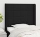 vidaXL Κεφαλάρι uszak Μαύρο 83x16x118/128 cm από ύφασμα