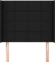 vidaXL Κεφαλάρι uszak Μαύρο 83x16x118/128 cm από ύφασμα