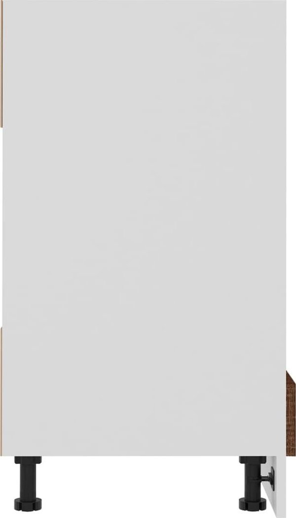 vidaXL Ντουλάπι φούρνου, καφέ δρυς, 60x46x81,5 εκ.