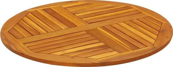vidaXL Επιφάνεια τραπεζιού, 90x2,2 cm, στρογγυλή, συμπαγές ξύλο ακασίας