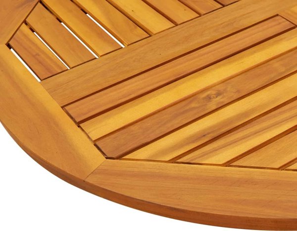 vidaXL Επιφάνεια τραπεζιού, 90x2,2 cm, στρογγυλή, συμπαγές ξύλο ακασίας