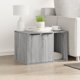 vidaXL Ντουλάπι γατοτουαλέτας γκρι δρυς Sonoma 60x40x40 εκ.