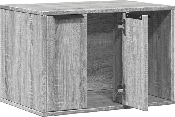 vidaXL Ντουλάπι γατοτουαλέτας γκρι δρυς Sonoma 60x40x40 εκ.