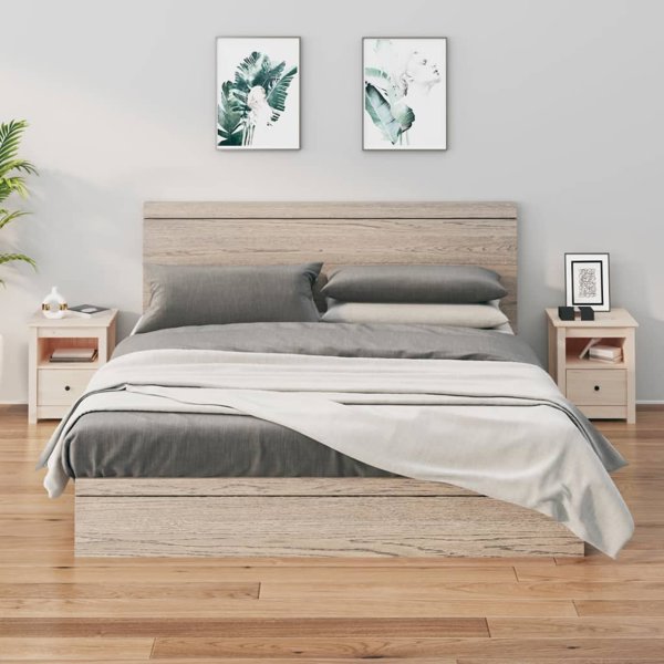 vidaXL vidaXL Szafki nocne, 2 szt., 40x35x49 cm, lite drewno sosnowe