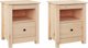 vidaXL vidaXL Szafki nocne, 2 szt., 40x35x49 cm, lite drewno sosnowe
