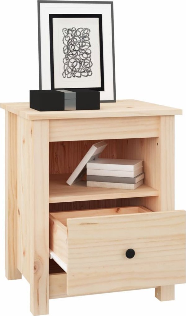 vidaXL vidaXL Szafki nocne, 2 szt., 40x35x49 cm, lite drewno sosnowe