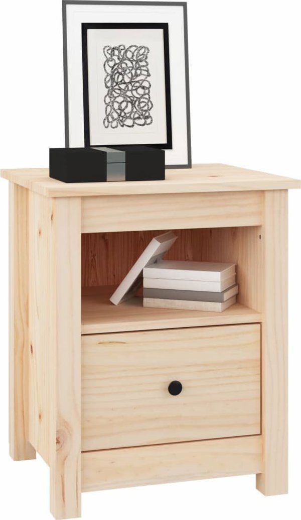 vidaXL vidaXL Szafki nocne, 2 szt., 40x35x49 cm, lite drewno sosnowe