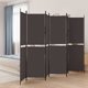 vidaXL Παραβάν 6-panelowy, καφέ, 300x200 cm, ύφασμα