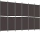 vidaXL Παραβάν 6-panelowy, καφέ, 300x200 cm, ύφασμα