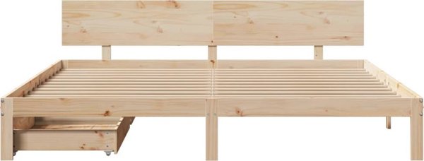 vidaXL Κρεβάτι με Συρτάρια 180x200 εκ. από Μασίφ Πεύκο