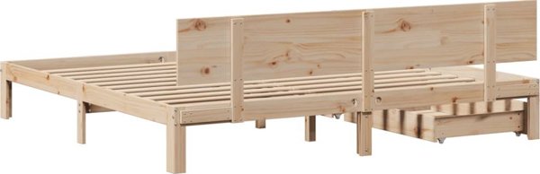 vidaXL Κρεβάτι με Συρτάρια 180x200 εκ. από Μασίφ Πεύκο