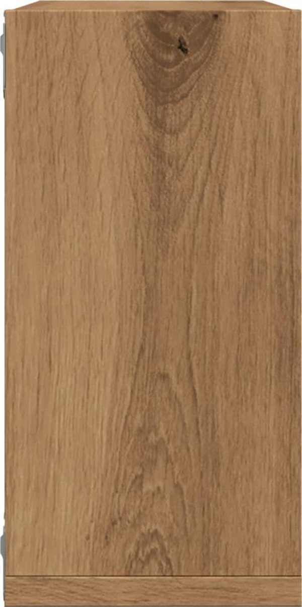vidaXL Ράφια τοίχου κύβοι 2 τεμάχια δρυς artisan 30x15x30 εκ