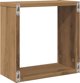 vidaXL Ράφια τοίχου κύβοι 2 τεμάχια δρυς artisan 30x15x30 εκ