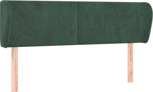 vidaXL Zaglozek uszak, ciemnozielony, 147x23x78/88 cm, aksamitny