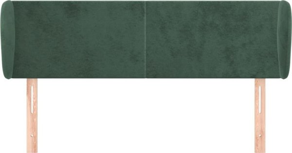 vidaXL Zaglozek uszak, ciemnozielony, 147x23x78/88 cm, aksamitny